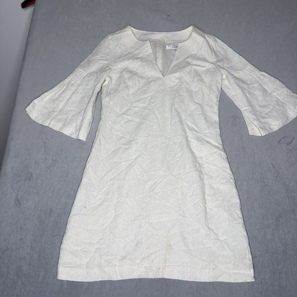 Trina Turk White Textured Dress - Picture 1 of 11